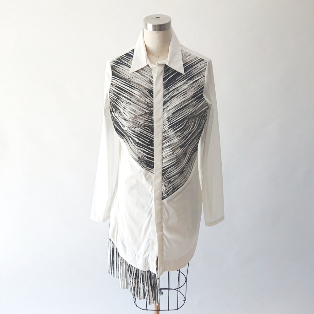 NWT Malloni asymmetrical shirt